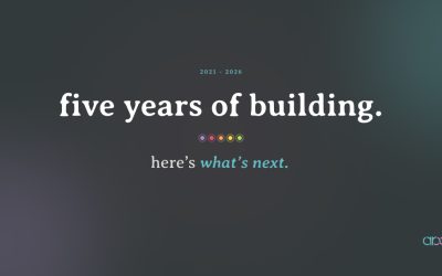 five years of building.